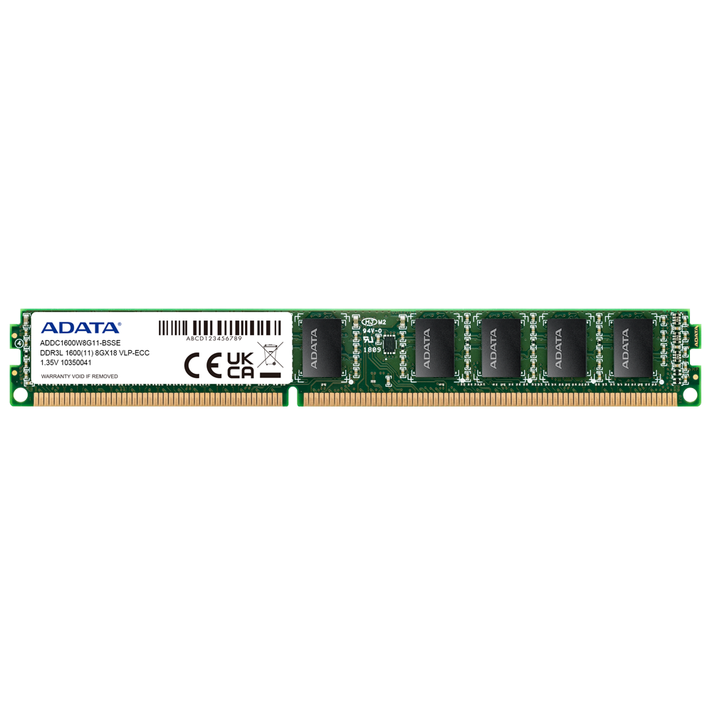 ADATA INDUSTRIAL威刚工控 工业级內存 DDR3L VLP ECC U-DIMM